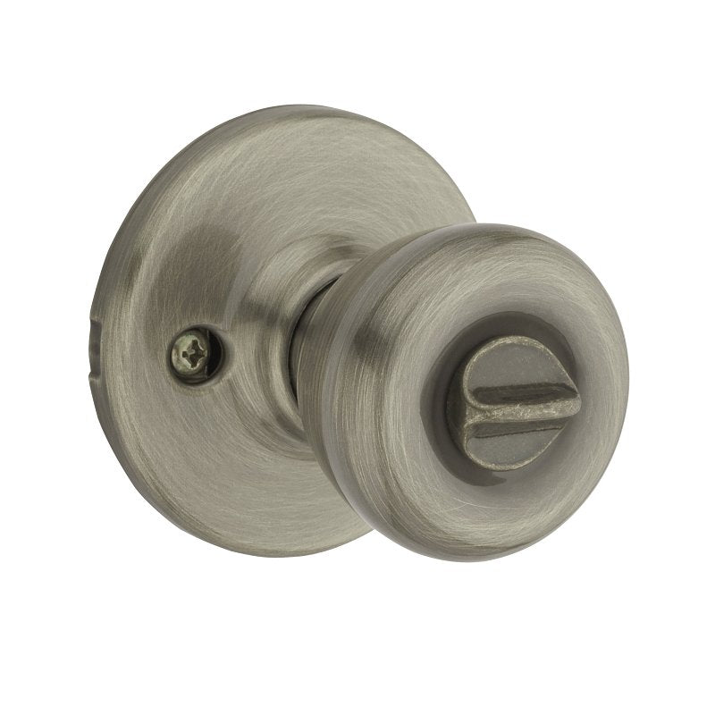 Kwikset 400T 5 6AL RCS K3 Entry Knob, Knob Handle, Antique Brass, Zinc, K3, KW1 Keyway, Residential, 3 Grade