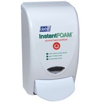 North American Paper SAN1LDS Hand Sanitizer Dispenser, 1 L Capacity, White