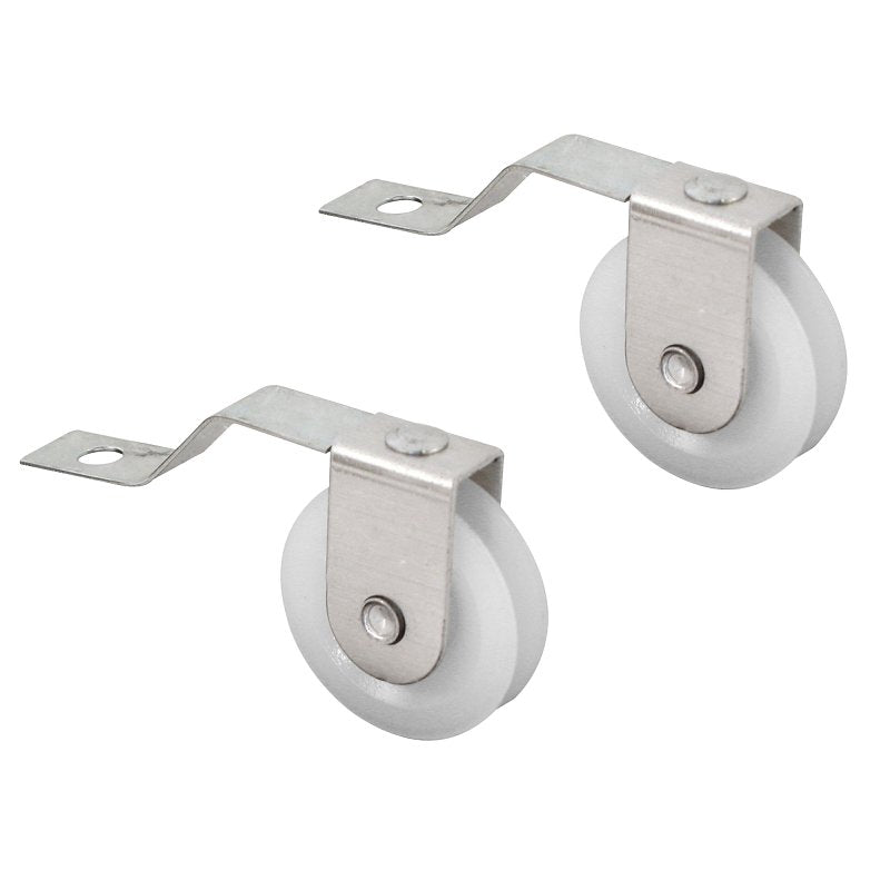 Prime-Line B 638 Roller Assembly, 1 in Dia Roller, 1/4 in W Roller, Steel, 2-Roller