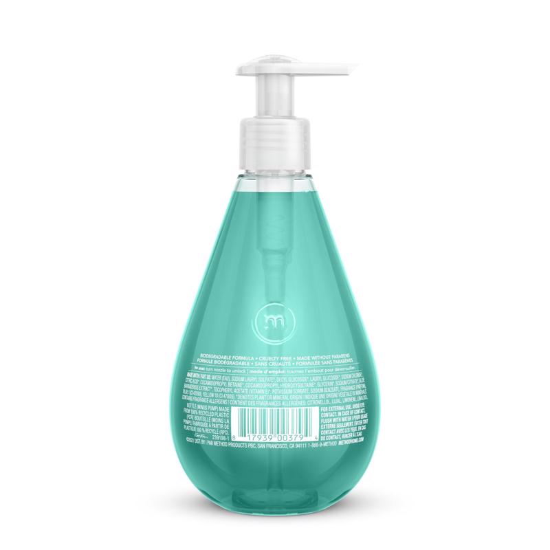 Method Waterfall Scent Gel Hand Wash 12 oz, Pack of 6