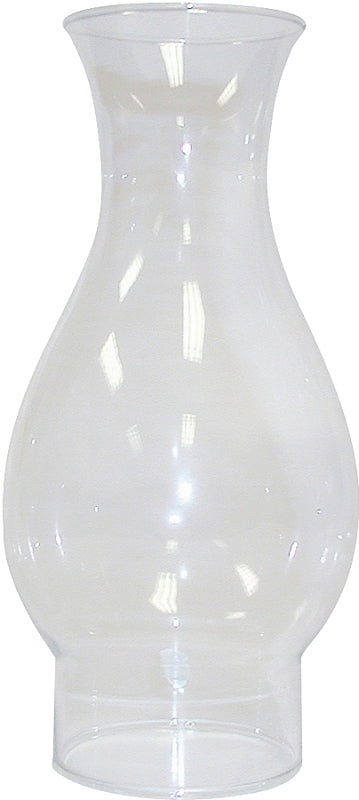 Tiki 417B Lamp Chimney, Flared, Glass, Clear, For: Classic and Ellipse Oil Lamps With 2-5/8 in Base, Pack of 6