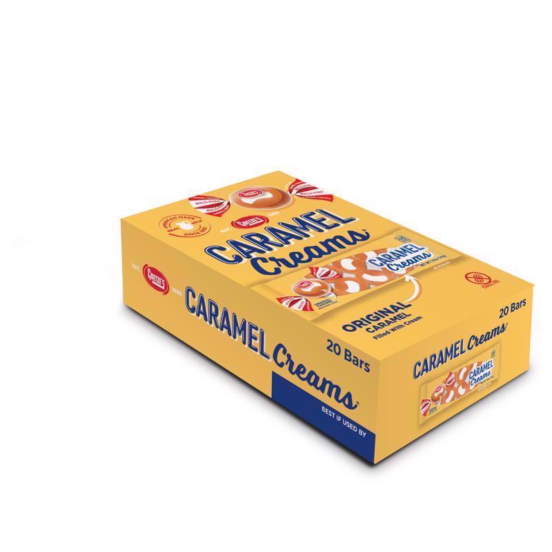 Goetze's Candy Caramel Creams Original Caramels 1.9 oz, Pack of 20