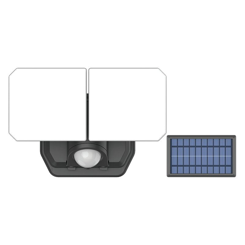 BELL LINK CL-SM1200-2H 2-Head Light with Solar Panel, 3.7 V, 8 W, LED Lamp, Daylight, 1200 Lumens