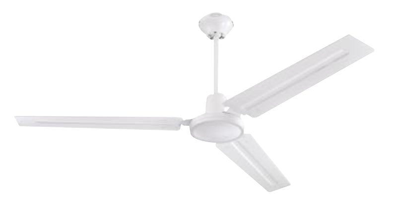 Westinghouse 7812700 Ceiling Fan, 3-Blade, White Blade, 56 in Sweep, Steel Blade, 5-Speed