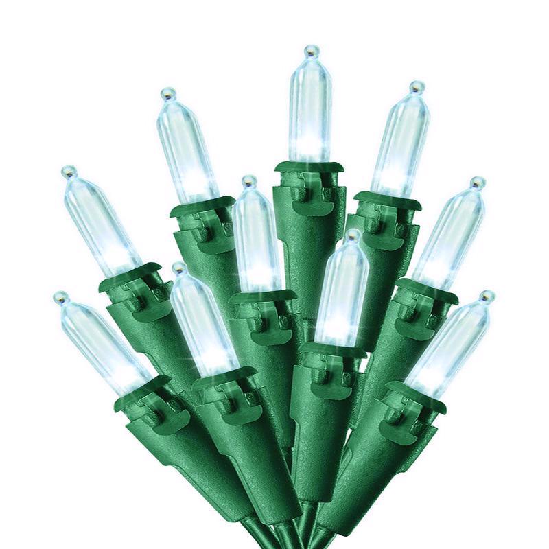 Celebrations Blue LED Mini Cool White 100 ct String Christmas Lights 24.5 ft., Pack of 12
