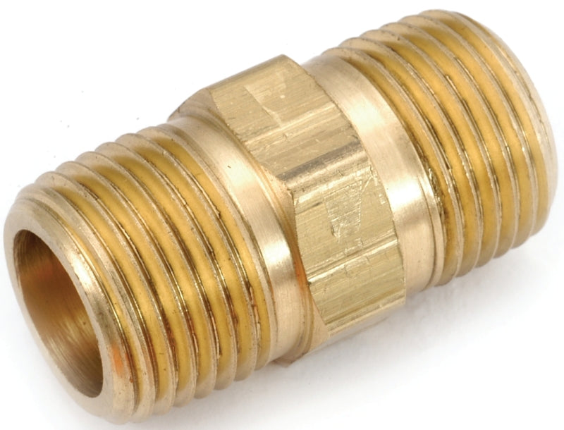 Anderson Metals 756122-08 Pipe Nipple, 1/2 in, MPT, Brass, 1000 psi Pressure, 1-1/2 in L