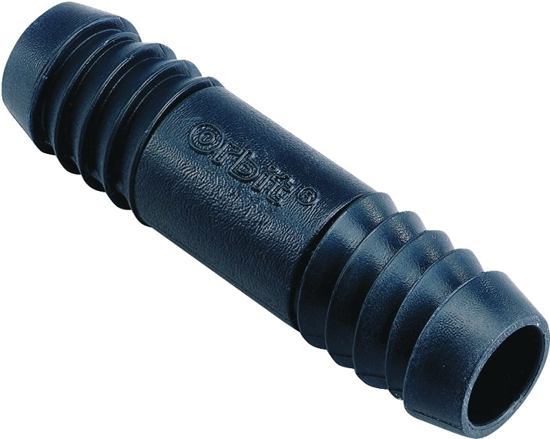 Orbit 94349 Flexible Riser Tube Coupling, 1/2 in Connection, Barb, Plastic