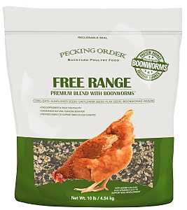 Pecking Order 009353 Free Range Blend with Boonworms, 10 lb Bag