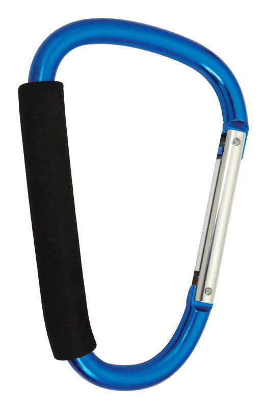 Home Plus Aluminum Blue D Carabiner, Pack of 12