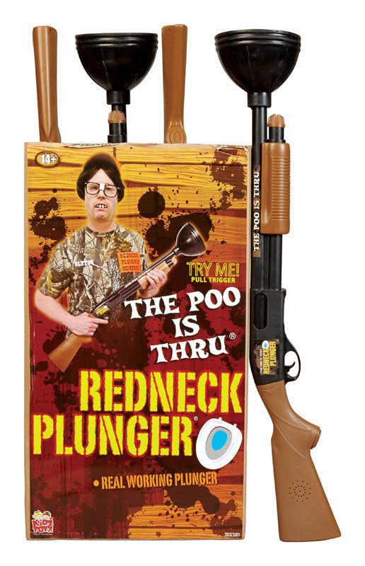Kid Toyz Redneck Shotgun Toilet Plunger 32 in. L X 5-3/4 in. D, Pack of 4