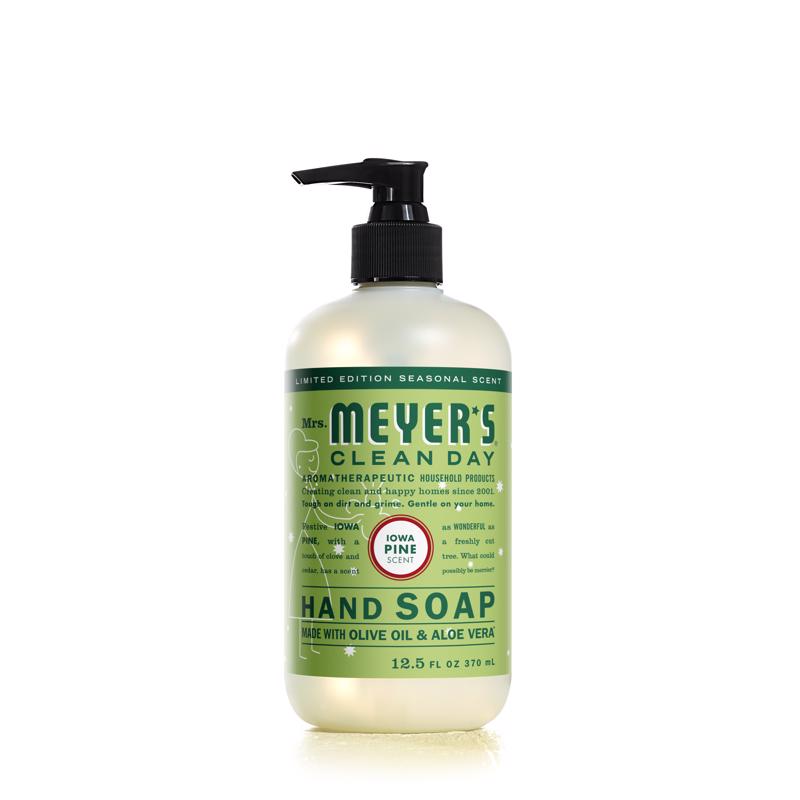 Mrs. Meyer's Clean Day Organic Iowa Pine Scent Liquid Hand Soap 12.5 oz, Pack of 6