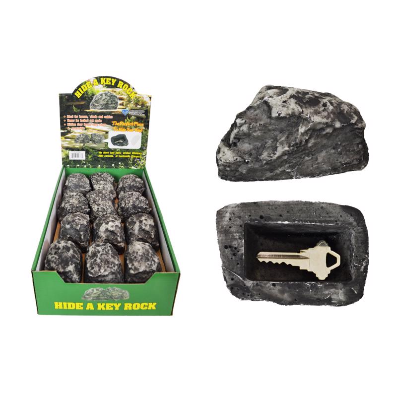Diamond Visions Gray Plastic Outdoor Key Hider, Pack of 24