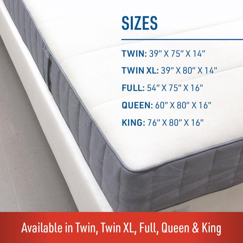 JT Eaton Lock-Up Full White Stretch-Knit Polyester Mattress Encasement Cover