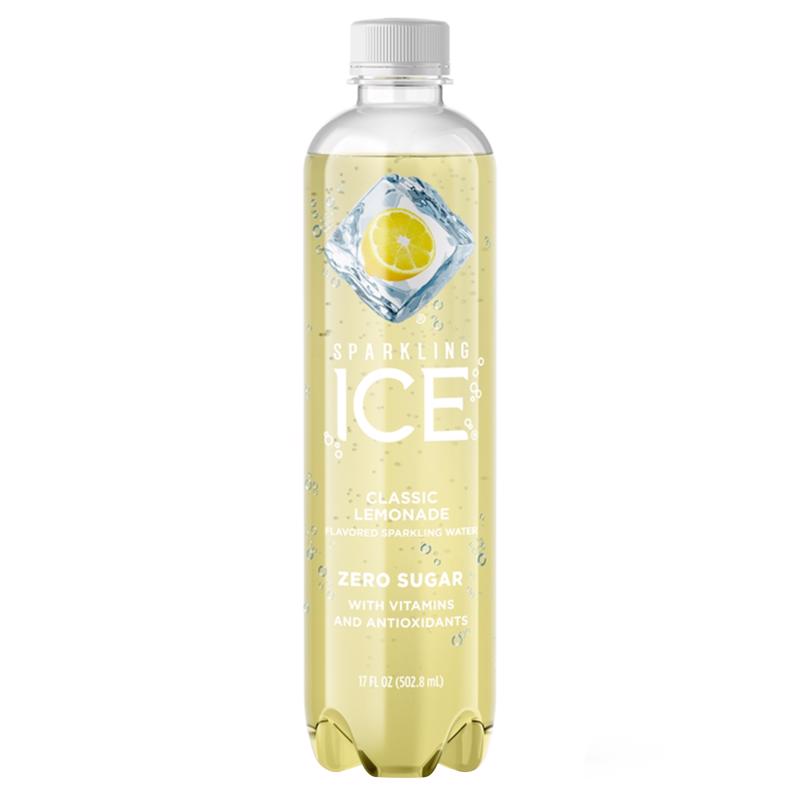 Sparkling Ice Lemonade Carbonated Water 17 oz 1 pk, Pack of 12