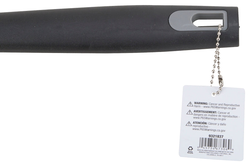 Omaha BBQ-22779-01 BBQ Spatula, 1.5 mm, Stainless Steel Blade, Stainless Steel, Plastic Handle, Straight Handle