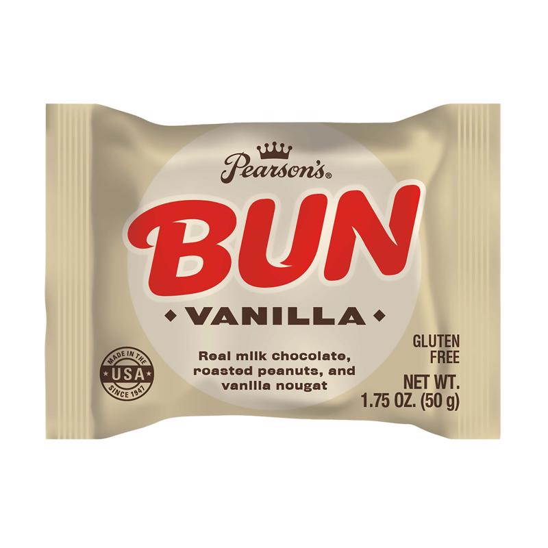 Pearson's Bun Vanilla Candy Bar 1.75 oz, Pack of 24