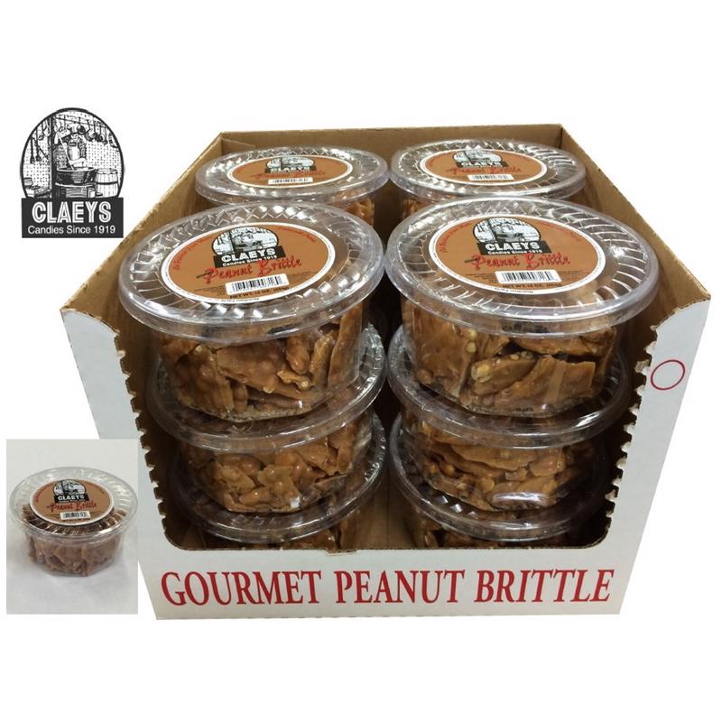 Claeys Old Fashioned Handmade Peanut Brittle Peanut Brittle 16 oz, Pack of 12