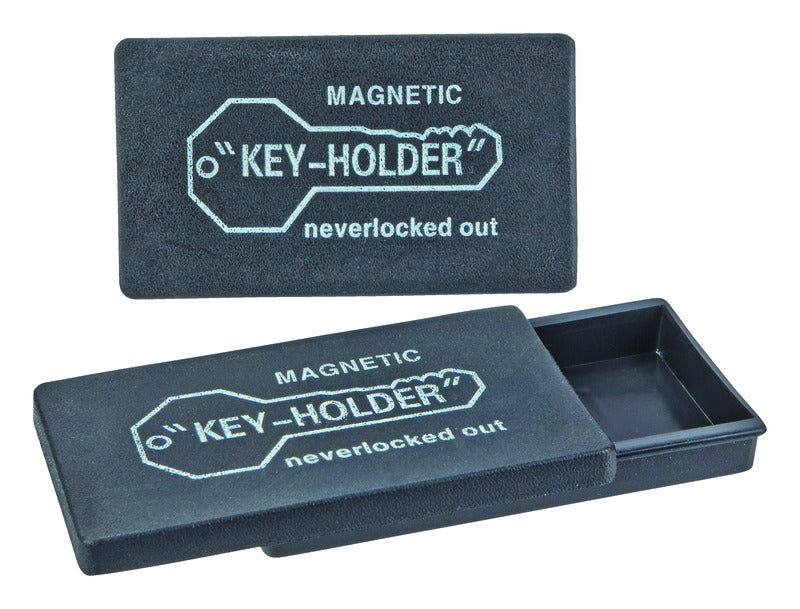 Home Plus Black Plastic Magnetic Key Box 3 in. 1.7 in. 0.6 in., Pack of 12