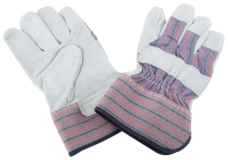 Diamondback SPAB Padded Gloves, Unisex, One-Size, 10-1/4 in L, Shirred Wrist, Fabric/Leather, Cotton Lining