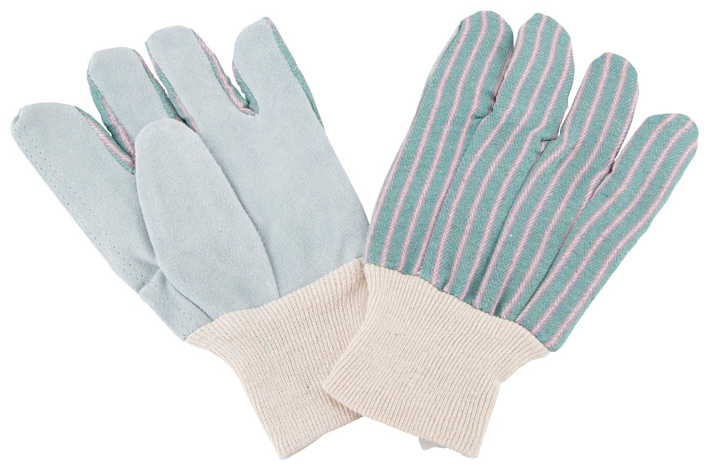 Diamondback GV-788HC-3L Work Gloves, Unisex, One-Size, 10-1/4 in L, Continuous Thumb, Knit Wrist, Cotton/Fabric/Leather