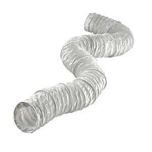Lambro 1309 Series Vent Hose, Includes: (1) Vinyl Duct, 4 in ID, 8 ft L, Vinyl, White