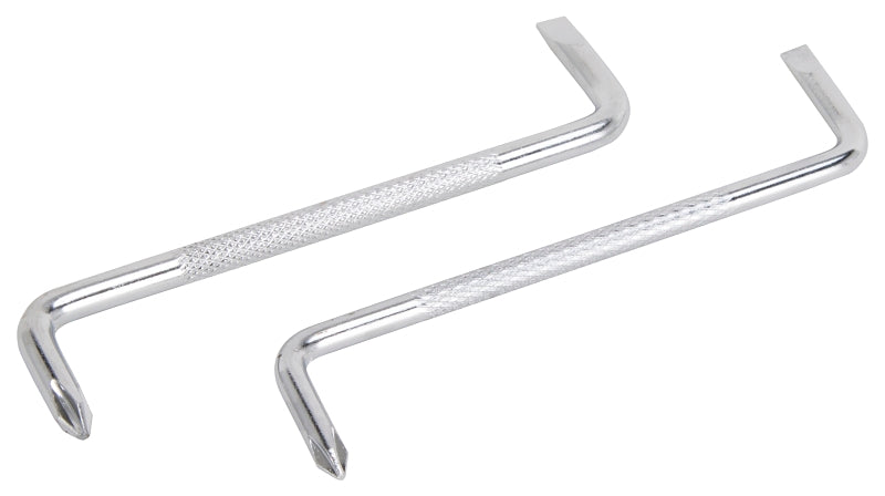 Vulcan JLO-020 Screwdriver Offset Set, 2-Piece, Chrome Vanadium Steel, Chrome, Chrome