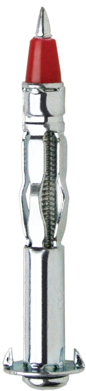 Cobra Anchors 161Y Hollow Wall Anchor, #6-32 Thread, Steel, Plated, 4/PK