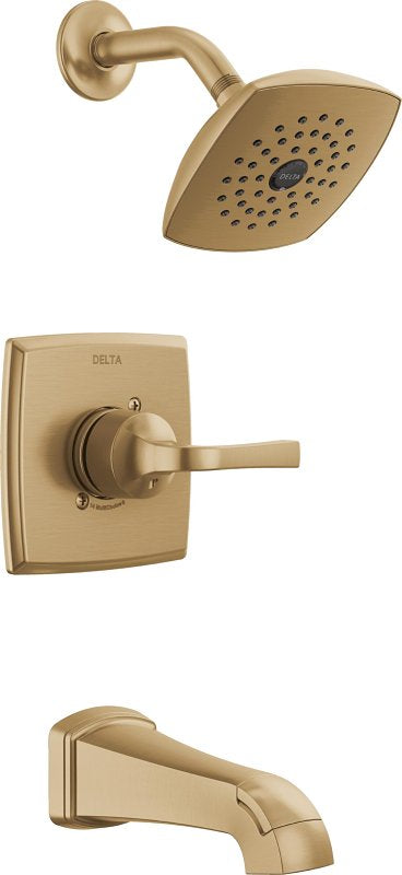 Delta Monitor 14, Knoxville Series 144854-CZ Tub and Shower Faucet, 1-Function Showerhead, 1.75 gpm Showerhead, Brass