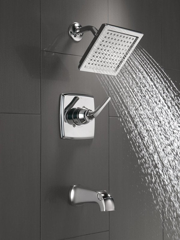 Delta Monitor 14, Geist Series 144864 Tub and Shower Faucet, 1-Function Showerhead, 1.75 gpm Showerhead, 6 gpm Tub
