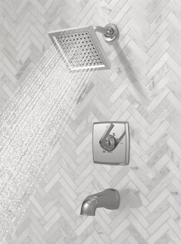 Delta Monitor 14, Geist Series 144864 Tub and Shower Faucet, 1-Function Showerhead, 1.75 gpm Showerhead, 6 gpm Tub