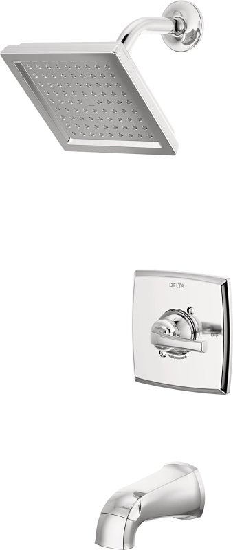 Delta Monitor 14, Geist Series 144864 Tub and Shower Faucet, 1-Function Showerhead, 1.75 gpm Showerhead, 6 gpm Tub