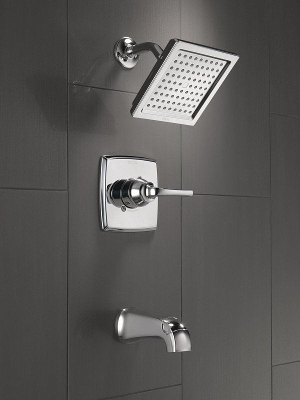 Delta Monitor 14, Geist Series 144864 Tub and Shower Faucet, 1-Function Showerhead, 1.75 gpm Showerhead, 6 gpm Tub