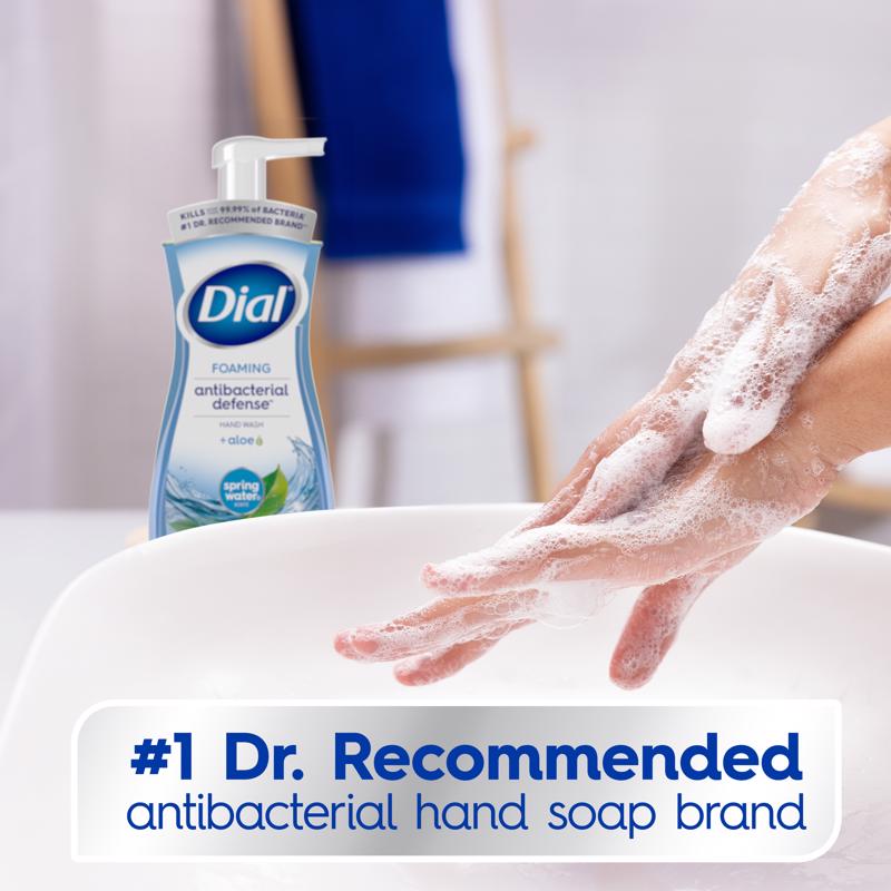 Dial Complete Spring Water Scent Antibacterial Foam Hand Soap 7.5 oz, Pack of 6