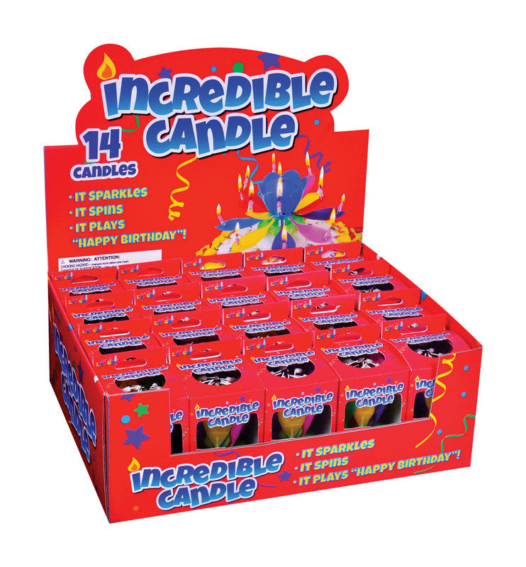 Just For Laughs Incredible Candle Celebration Birthday Candle Plastic 1 pk, Pack of 20