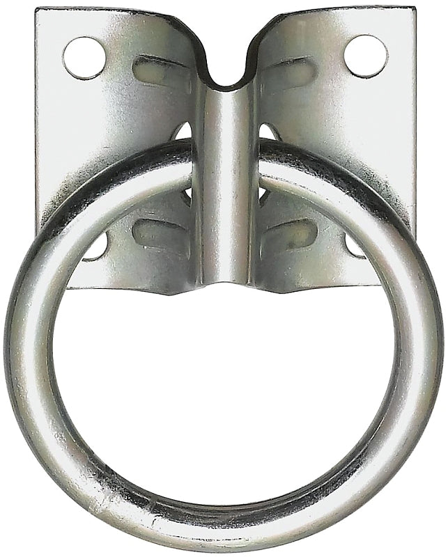 National Hardware 2060BC Series N220-616 Hitch Ring, 400 lb Working Load, 2 in ID Dia Ring, Steel, Zinc