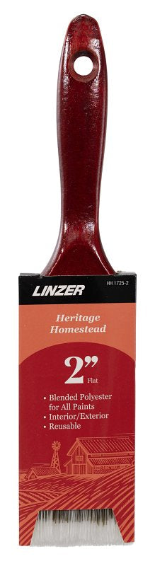 Linzer HH 1725 0200 Flat Paint Brush, 2 in W, Polyester Bristle