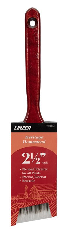 Linzer HH 2725 0250 Angle Paint Brush, 2-1/2 in W, Polyester Bristle