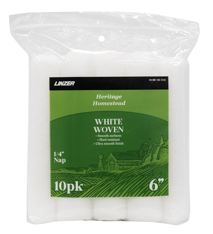 Linzer HH MR 100-10 0600 Mini Roller Cover, 1/4 in Thick Nap, 6 in L