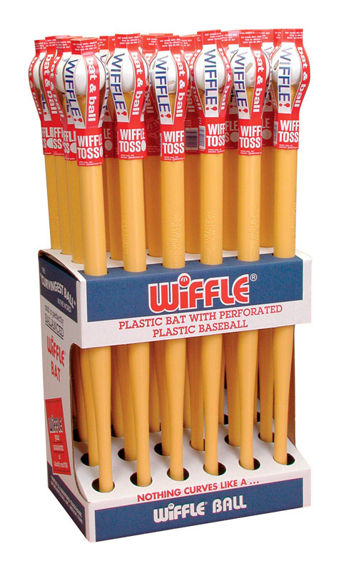Wiffle Ball/Bat Set Yellow 2 pc, Pack of 24