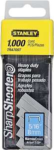 STANLEY TRA705T Staple, For: TR100, TR200, TRE500 Series, PHT150, PHT250, Arrow T-50 Staplers, 27/64 in W Crown, 24 ga