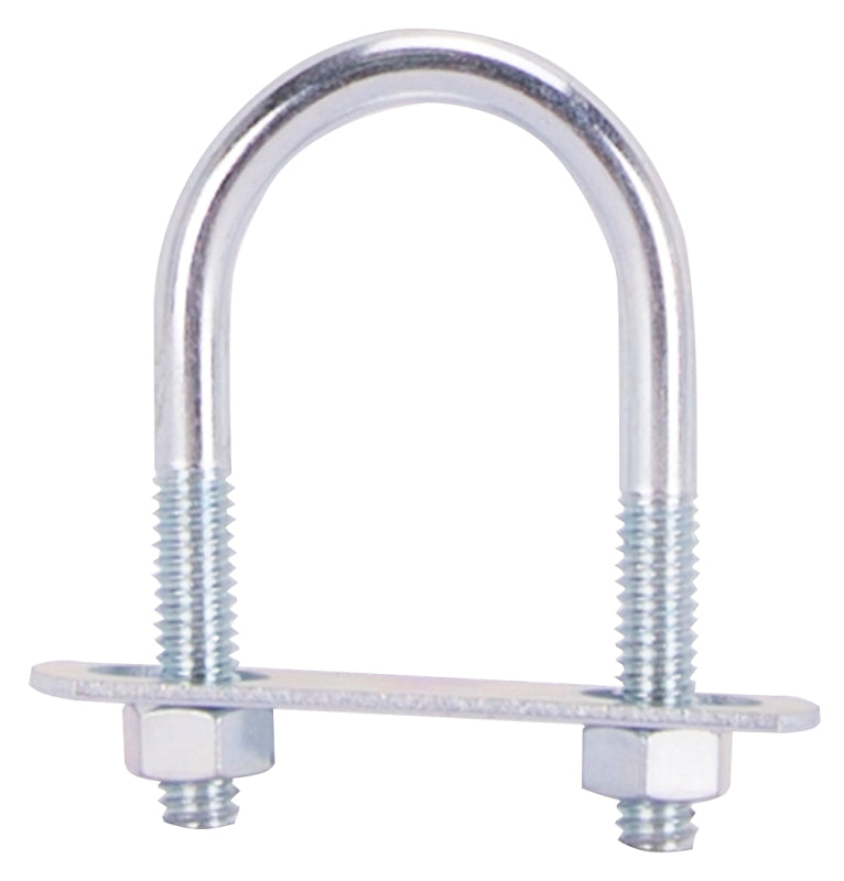 ProSource LR362 U-Bolt, 5/16 in Thread, 1-1/4 in L Thread, Steel, Zinc, Pack of 10