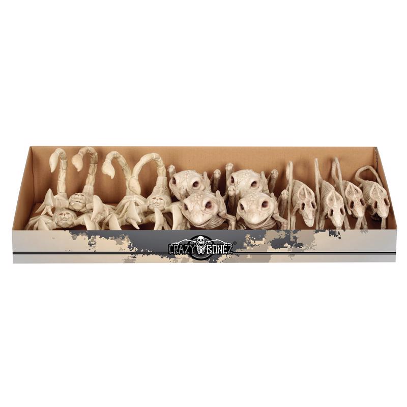 Seasons 6 in. Mini Animal Skeletons Halloween Decor, Pack of 12