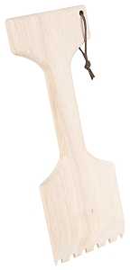 Omaha KJG01D Wooden Grill Scraper, Wood Handle, 13-1/4 in L