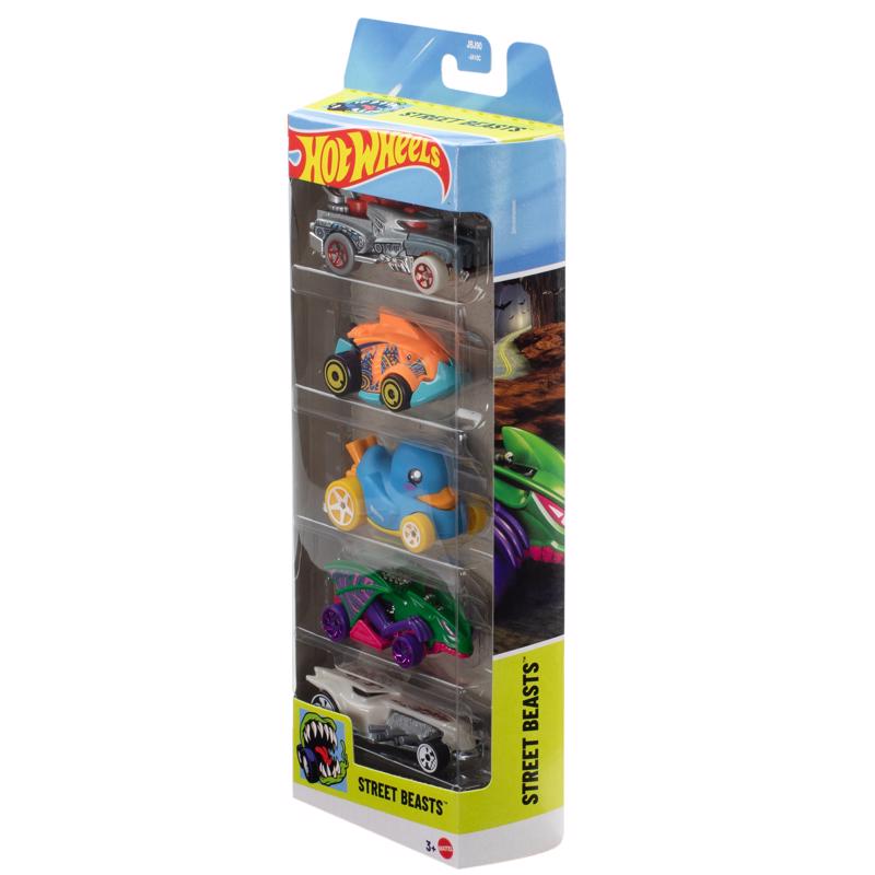 Hot Wheels Diecast Car Multi-Colored 5 pc