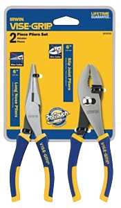Irwin 2078702 Plier Set, Includes: (1) 6 in Slip Joint Pliers and (1) 6 in Traditional Pliers, Nickel Chromium Steel
