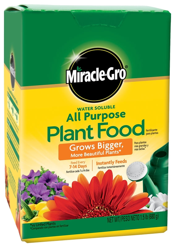 Miracle-Gro 1000283 All-Purpose Plant Food, 3 lb Box, 24-8-16 N-P-K Ratio, Solid