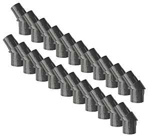 Nuvo Iron SRAR Stair Rail Connector, For: 3/4 in Round Balusters, Steel