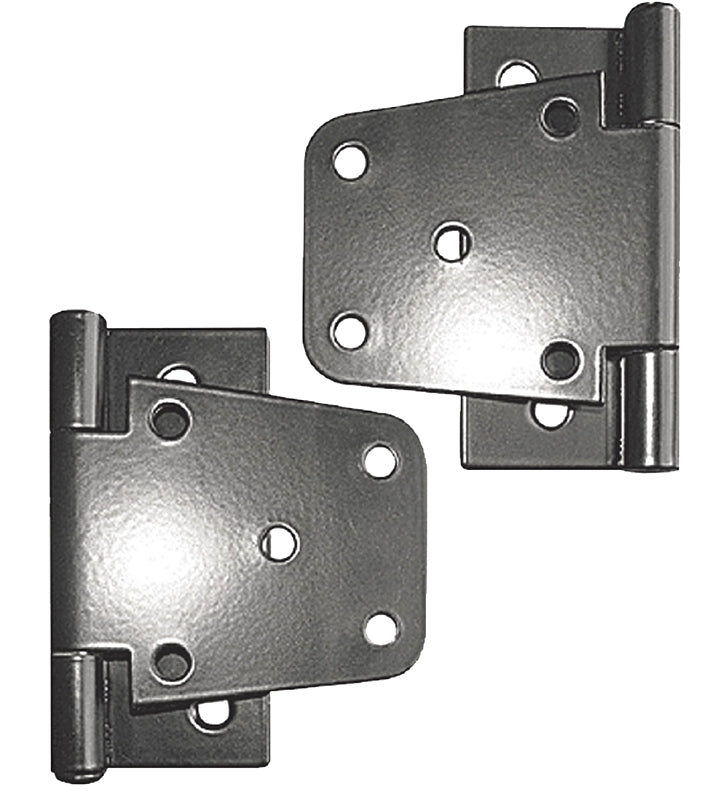Nuvo Iron TH4BLK/B Tee Hinge, 4 in H Frame Leaf, Galvanized Steel, Black, Powder-Coated Satin, Surface Mounting