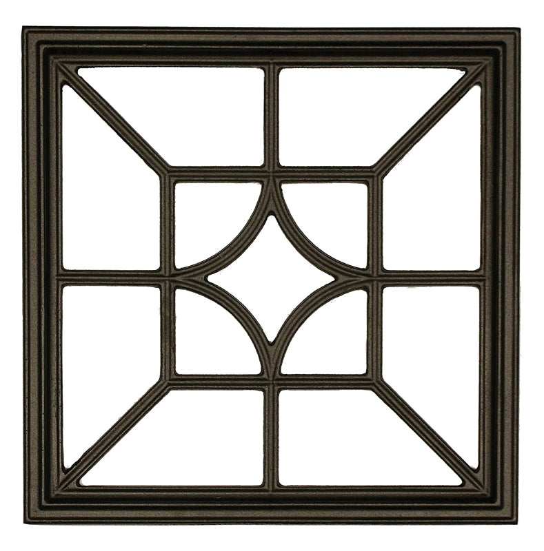 Nuvo Iron ACW54 Fence and Gate Insert, Diamond/Square, Aluminum, Black, Powder-Coated