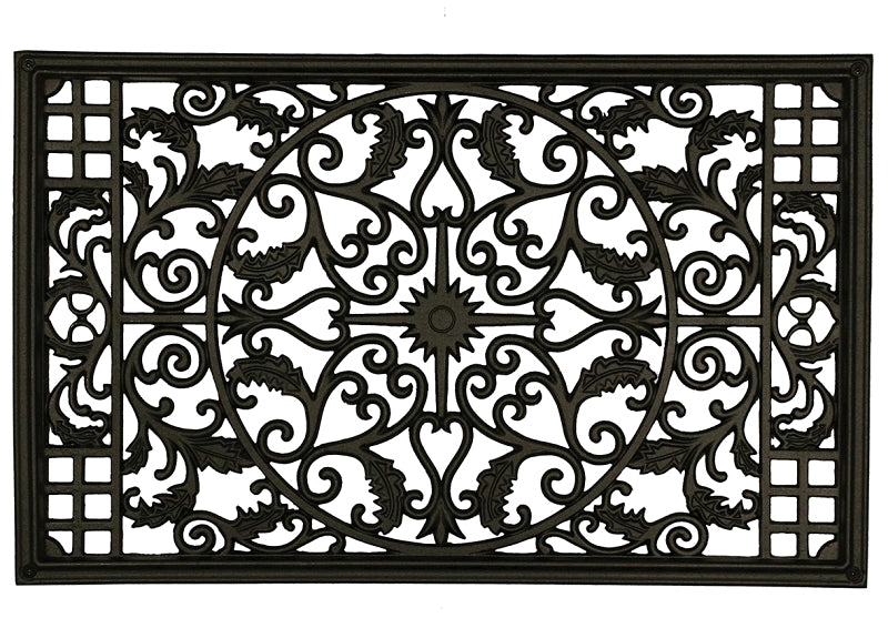 Nuvo Iron ACW61 Series Gate Fence Insert, 15 x 24 in Dimensions, Rectangular, Aluminum, Black